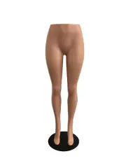 Female Mannequin Legs on Metal Stand - Skin Colour Plastic