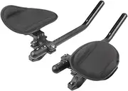 Bicycle Arm Rest Bar Bike Aero Bar Clip on Arms Relaxation TT Handlebar Bicycle Armrest Handlebar for Triathlon Folding Bike
