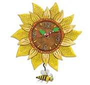 Allen Design - 'Bee Sunny' Pendulum Wall Clock