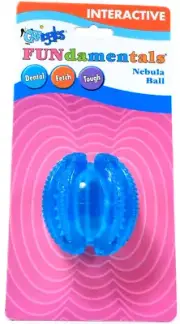 Grriggles Interactive Fundamentals Nebula Ball Dental Fetch Tough Bouncy Dog Toy