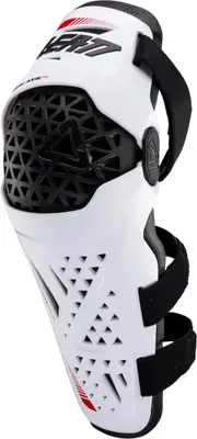 Leatt Dual Axis Pro Knee and Shin Protectors, white, Size S M for Men