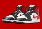 Nike Air Jordan 1 Mid "Sail/Off Noir/White/Gym Red" Women Size