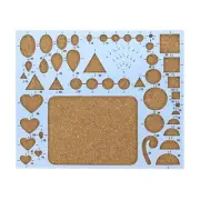 8x7" Paper Quilling Template Board Strips Mould Crimper Art Craft Tool, Blue