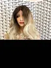 BIANKA lace front wig 14”long ash blonde balayage hair