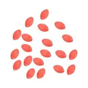 200Pcs 10x6mm Dia Oval Soft Plastic Glow Fishing Beads Tackle Tool, Red