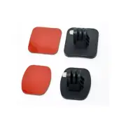 4pcs/set Sport Camera Flat Curved 3M Adhesive Helmet Bracket Base For Gopro Hero