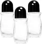 3PCS Roll on Bottles, 50ml Thicken Clear Glass Roller Bottles for Oils, Refillable Empty Roller Ball Applicator with Non-slip Bottom for Essential Oil Fragrance Cosmetics, Only Bottle, Roll on Bottl