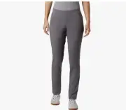 Columbia Women’s Gray Size XL Anytime Casual Pull On Pants Elastic Straight NWT