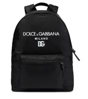 [Dolce & Gabbana Kids] Dolce & Gabbana Kids Logo nylon backpack One Size black