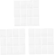 NUOBESTY 3sets Printable PVC Cardstock Blank Cards and Envelopes Small Note Cards DIY Printing PVC 20pcs*3