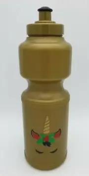 BNWOT Christmas Decal Unicorn Kids Drink Water Bottle 750ml Gold