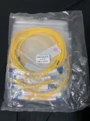10ct Single Mode Duplex 9/125 LC To LC 3 M Patch Cables (NEW, UNUSED)