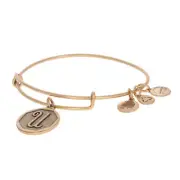 NEW Alex and Ani Initial U Bracelet Gold Toned Monogram Letter Adjustable