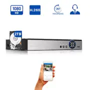 16 Ch Channel H.265 Security DVR with 2TB Hard Drive for HD CCTV Surveillance