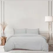Ardor Boudoir Johan Jacquard Natural Quilt Cover Set