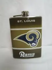 St Louis Rams Stainless Steel 8oz. Hip Flask FB18SLR