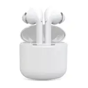 I9X TWS Wireless Bluetooth 5.0 Mini Sports Stereo In-Ear Headphones with Mic - White - White