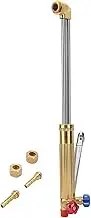 Respicefinem Oxy Acetylene Torch Kit Stainless Steel Oxygen Acetylene Cutting Torch Balanced Pressure Handle Gas Blow Pipe 50cm Cutting Torch Kit