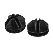 Plastic Wire Cube Connectors, 36x23mm Round Grid Buckle Clip Black, 32Pcs