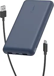 Belkin USB C Portable Charger 20000 mAh, 20K Power Bank with USB Type C Input Output Port and 2 USB A Ports with Included USB C to A Cable for iPhone, Galaxy, and More