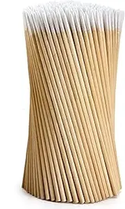 200Pcs Pointed Cotton Swabs - Precision Microblading Cotton Swabs with Wooden Sticks, for Makeup, Cleaning Nail Polish, Eyebrow, Tattoo Permanent Supplies, Craft