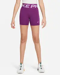 在飛比找Nike官方商店優惠-Nike Pro 女孩 Dri-FIT 短褲
