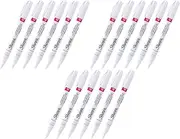 Sharpie Oil-Based Paint Marker, Fine Point, White Ink, Pack of 6 Pack of 3