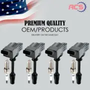 4X Ignition Coil + 4X Spark plugs OEM For Lexus IS300 NX300 RC300 GS300 L4 UF916 (for: Lexus)
