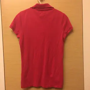 Hollister 桃紅色POLO 衫 保證正品