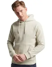 [Superdry] Essential Logo Hoodie in Light Stone Beige