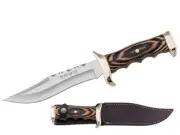 NIETO BOWIE BELT KNIFE 6.89" FIXED BLADE/ FINGER GUARD / PAKKA WOOD / SHEATH
