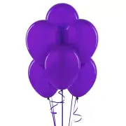 24 Latex Balloons 12" When Inflated Solid Colors - Purple