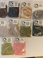 RABBIT STRIPS by Hareline - 10 Pack Asmt #1