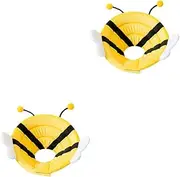 2pcs Pet Collar Cone Pet Head Wear Cat Adjustable Collar para Hombres Postoperative Collar Dog Cat Recovery Kitten Recovery Collar Cat Protective Collar Sponge Headgear Breathable