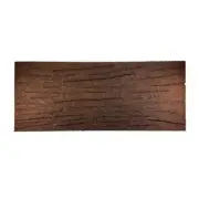 Flexon Stepping Stone 24" Flexible Rubber Textured Brown Rectangular (Set of 3)