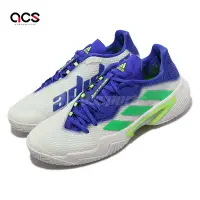 在飛比找Yahoo奇摩購物中心優惠-adidas 網球鞋 Barricade M 男鞋 白 寶藍