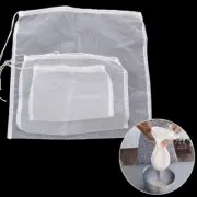 Kitchen Liquid Nut Milk Coffee Filter Bag Reusable Nylon Fine Mesh Food Strainer