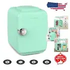 Super Quiet 4L Mini Fridge Cooler & Warmer - Perfect for Dorm and Office, Green