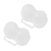 Eggs Box Camping Plastic Outdoor Eggs Holder 2 Slots Crisper Eggs Carriers Case
