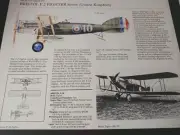 Bristol F.2 F2 Fighter Picture Out of Print Article Spec Sheet Wall Art Display