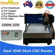 Steel 3040 3axis CNC Router Engraver USB Mach 3 2200W Milling Cutting Machine AU