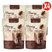 4X PIMRYPIE Pimry Latte Instant Coffee Mixed 45 Kacl. [15g. x 14 Sachets]