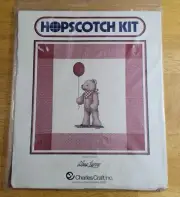 Dudley Bear Charles Craft Hopscotch Kit Stamped Cross Stitch Kit # 5025