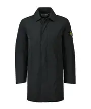 Stone Island Logo Patch Long Jacket XL,L,M,XXL black