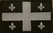 Quebec Canada Flag Patch W/ Hook & Loop Fastener Tactical Morale Emblem