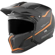 Radic WN-ST 22.06 Black Orange Jet Helmet