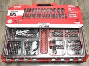 Milwaukee 31pc 1/2 dr SAE & Metric Deep Impact Socket Packout Set #49-66-6806