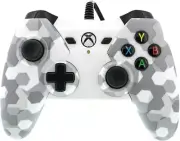 PowerA Wired Controller For Xbox One Arctic White Camo 1503454 New Open Box