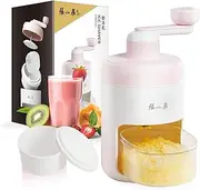 [ZHANG XIAO QUAN SINCE 1628] Hand-cranked Shaver Ice and Snow Cone Machine, Manual Shaved Ice Machine Household Protable Small Slushie Machine - BPA Free