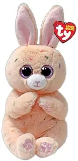 [Ty] Beanie Babies Bellies Easter Peaches Bunny 6" Regular, Pink